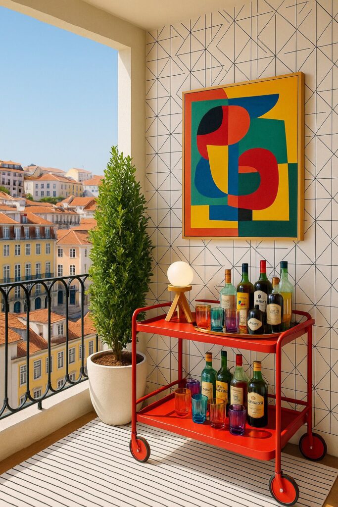 3Projetos Residenciais Alpendre de apartamento em Lisboa — design natural e luz suave